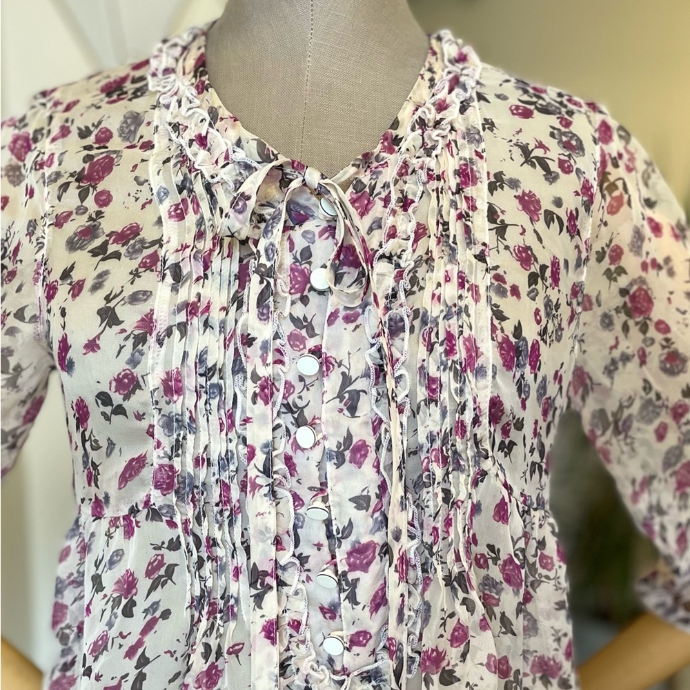 Boho Babydoll Shirt - Size M